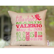 Cupid - Birth Announcement Pillow